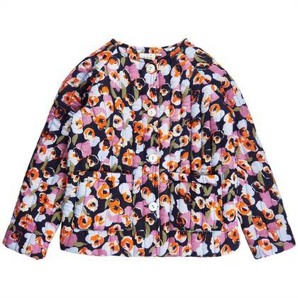The New cardigan - blomster/navy